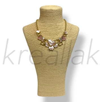 Rózsaszín szív nyaklánc