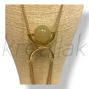 Krém golyó nyaklánc