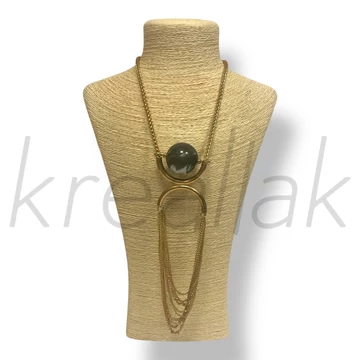 Márványos szürke golyó nyaklánc