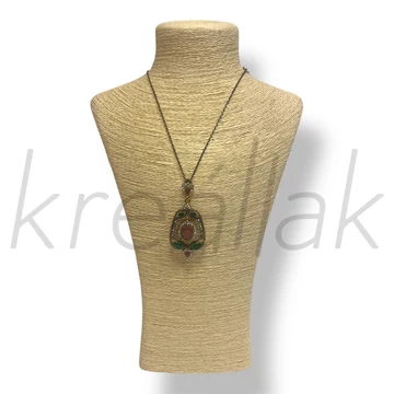 Zöld köves nyaklánc 