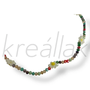 Zöld apró gyöngyös nyaklánc