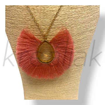 Korall bojtos nyaklánc