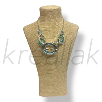 Kék köves körös nyaklánc 