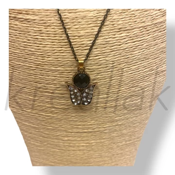 Fekete köves nyaklánc 