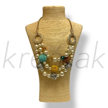 Nagy golyó gyöngy nyaklánc 