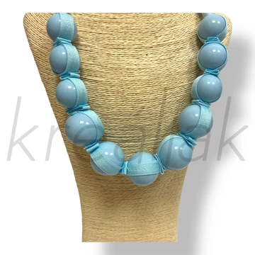 Kék golyó gyöngy nyaklánc