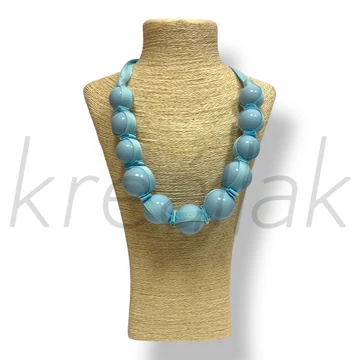 Kék golyó gyöngy nyaklánc