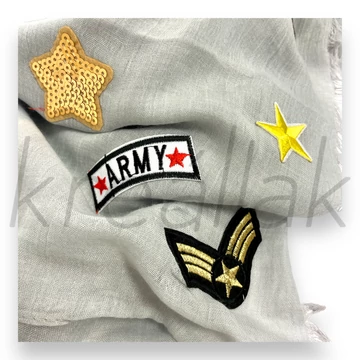 Sálak és Kendők - Rúzsos sál szürke