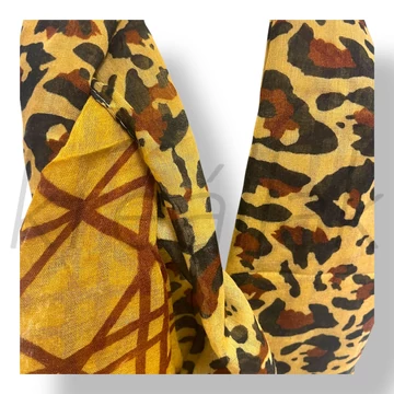 Barna ocelot-geometriai minta sál