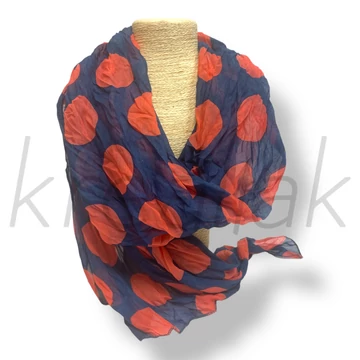 Kék pöttyös kendő