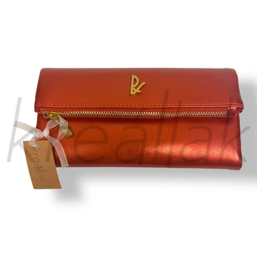 Piros metál pénztárca