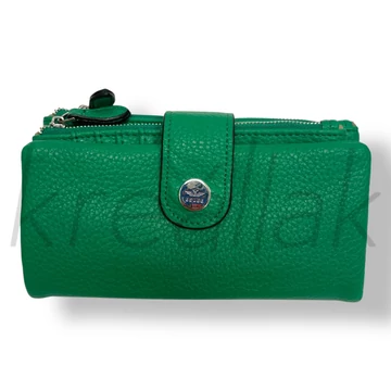 Zöld puha pénztárca 