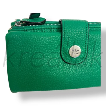 Zöld puha pénztárca 