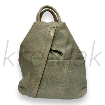 Hátitáska - Sötétszürke kereszt zipzáras hátitáska