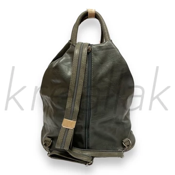 Hátitáska - Sötétszürke kereszt zipzáras hátitáska