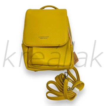 Hátitáska - Mustársárga színű kicsi hátitáska