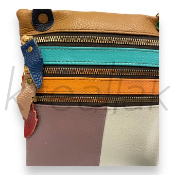 Válltáska - Színes bőr táska