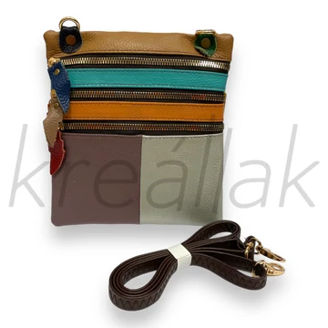 Válltáska - Színes bőr táska