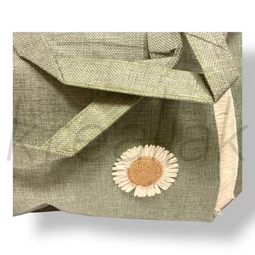 Zöld virág strandtáska