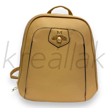 Hátitáska - Bézs méhecskés hátitáska