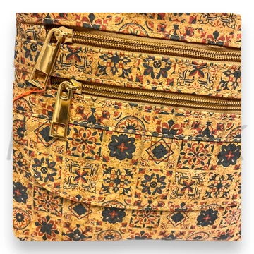 Válltáska - Parafa textil mintás válltáska