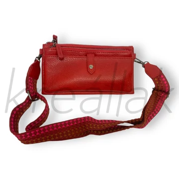 Bordó,mintás pántos kis válltáska