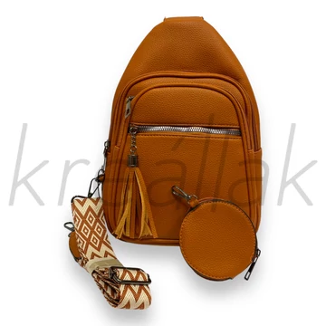 Hátitáska - Barna színű keresztpántos hátitáska