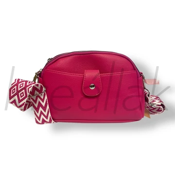 Pink mintás pántú táska