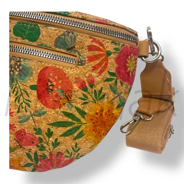 Virágos parafa válltáska