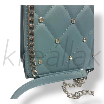 Menta köves elegáns válltáska