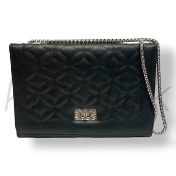 Fekete magában mintás válltáska