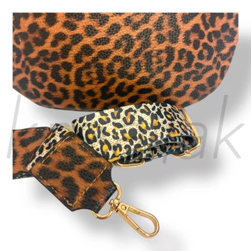 Barna párduc mintás táska