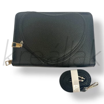 Fekete szív válltáska