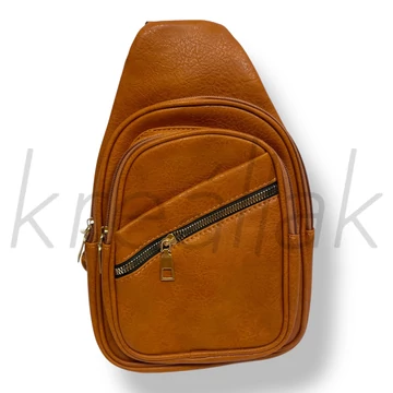 Barna keresztpántos táska