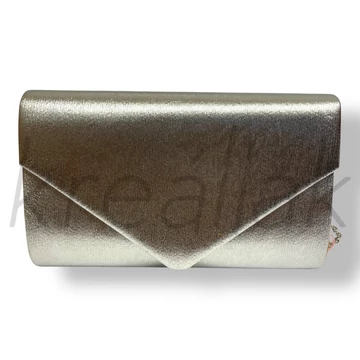 Ezüst fényes alkalmi táska