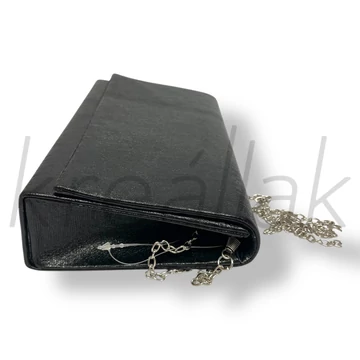 Fényes fekete alkalmi táska