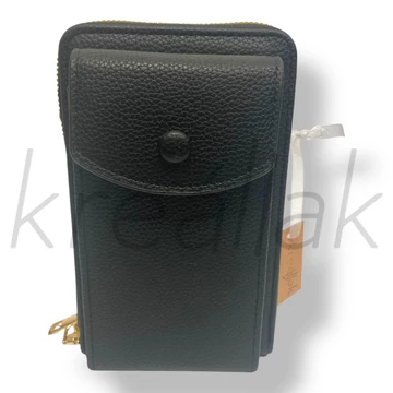 Fekete telefon táska