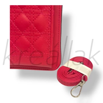 Pink rombusz mintás táska