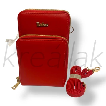 Piros feliratos táska 