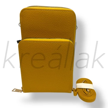 Sárga telefontartó táska 