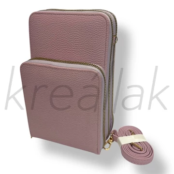 Levendula színű telefontartó táska 