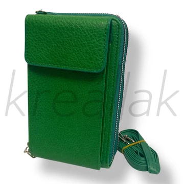 Zöld telefontartó táska 