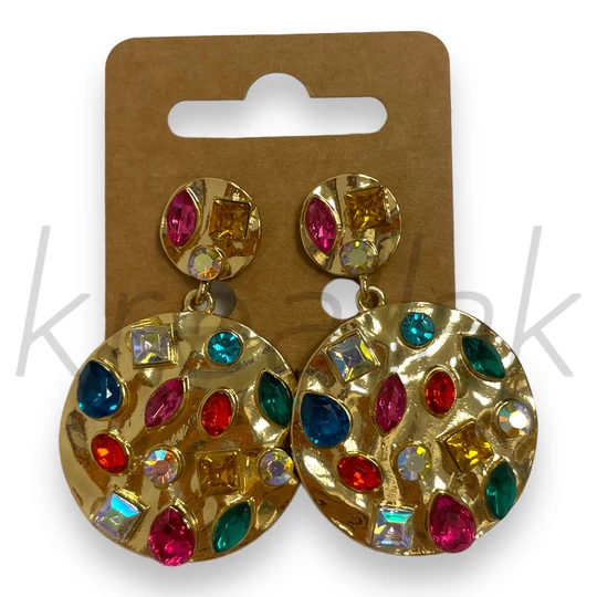 Fülbevaló - Arany köves fülbevaló