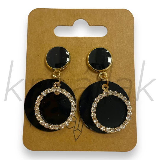 Fülbevaló - Kicsi kör plasztik fülbevaló