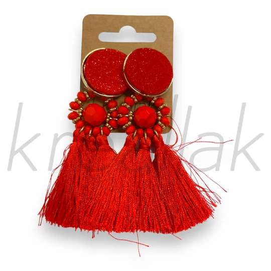 Fülbevaló - Gyöngyös,bojtos fülbevaló