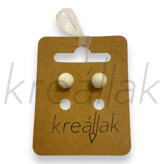 Fülbevaló - Howlit fülbevaló fehér