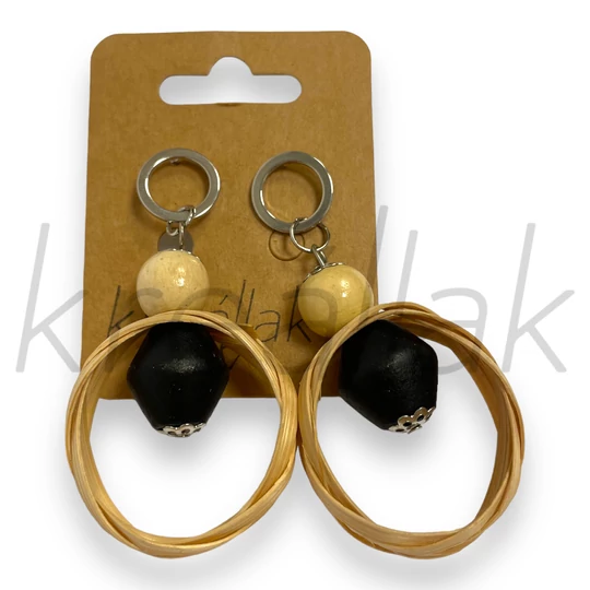 Fülbevaló - Fa fülbevaló karika