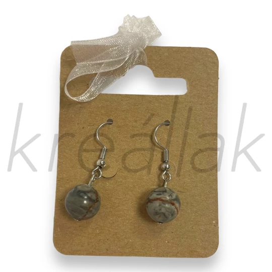 Fülbevaló - Silver leaf jáspis fülbevaló