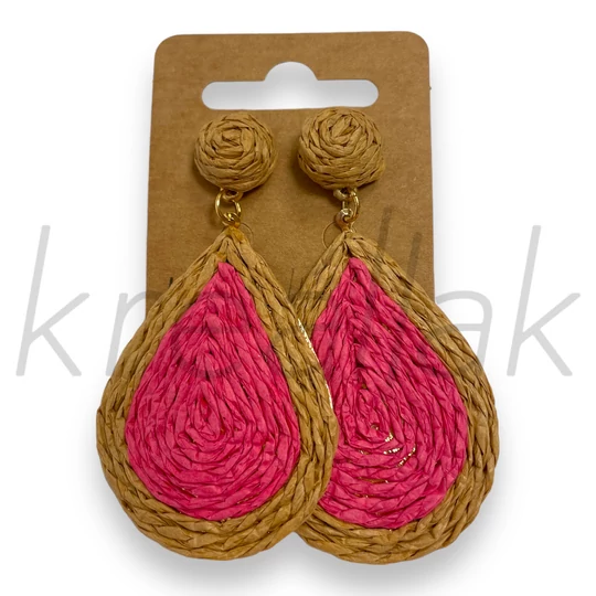 Fülbevaló - Fa fülbevaló barna