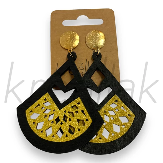 Fülbevaló - Fa fülbevaló arany